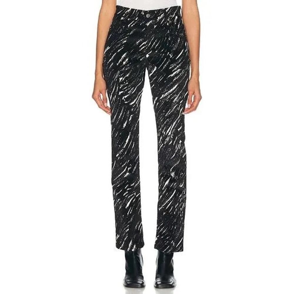SOLD NWT MARNI Crayon Flock Stretch Denim Straight Leg Pants Size 38